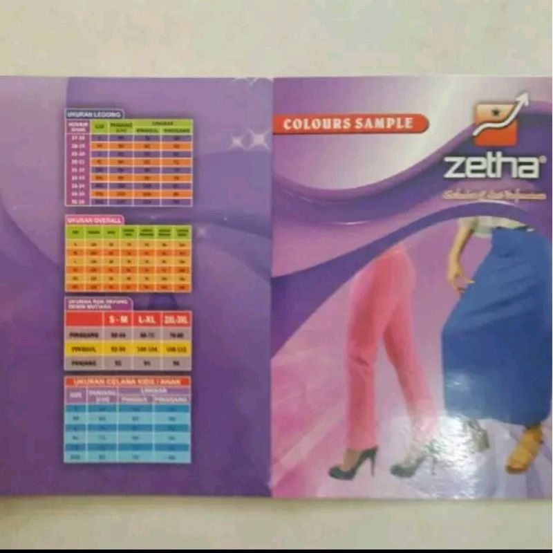 Katalog Warna Celana Rok ZETHA