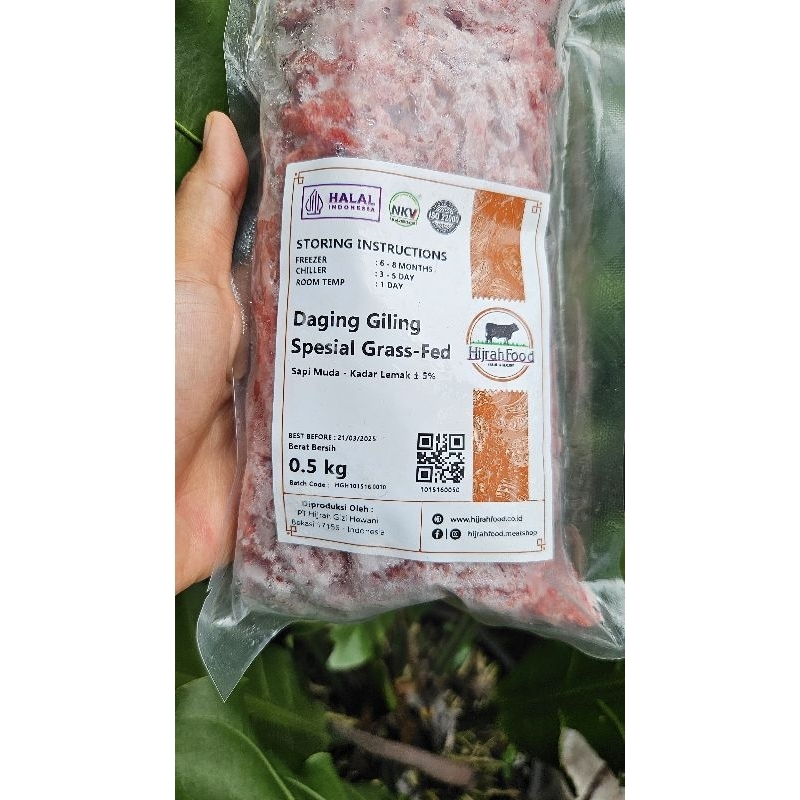 

Daging Giling Sapi Muda 500gr Grass-fed Free Range