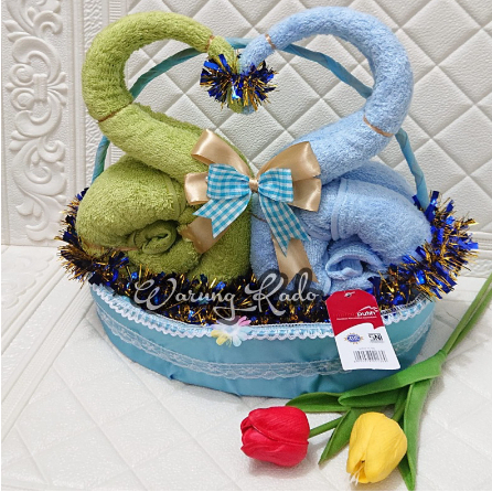 HANTARAN SESERAHAN PERNIKAHAN PAKET HANTARAN PARCEL HANDUK COUPPLE