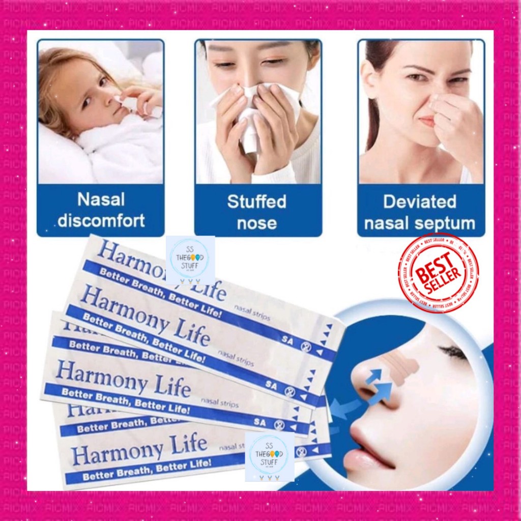 10pcs Plester Hidung Harmony Life Nasal Cavity Expansion Tape Anti Snore