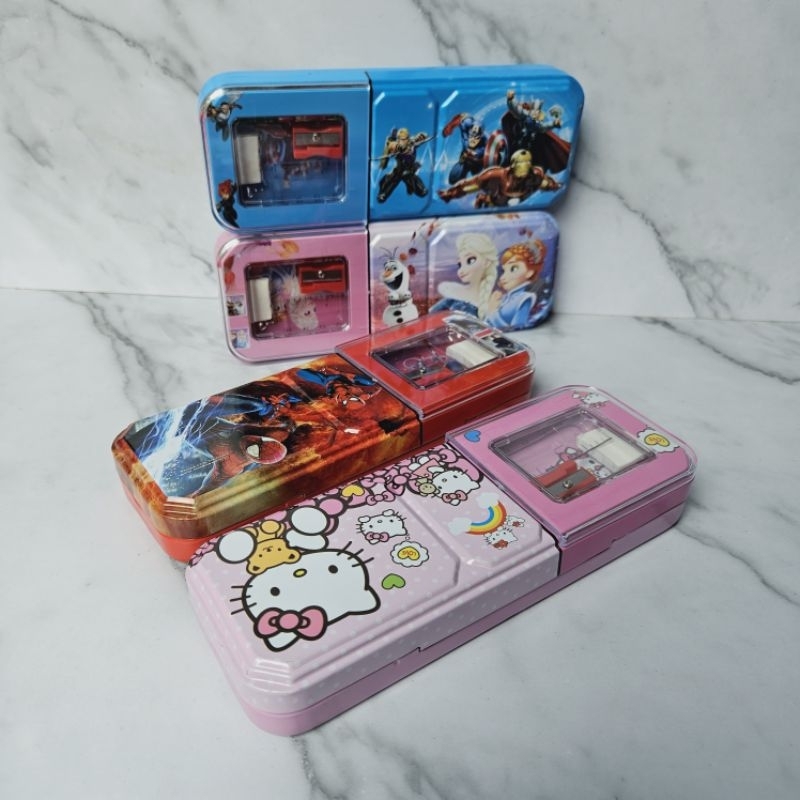 

kotak pensil tempat pencil case karakter 1 shet alat tulis 9903