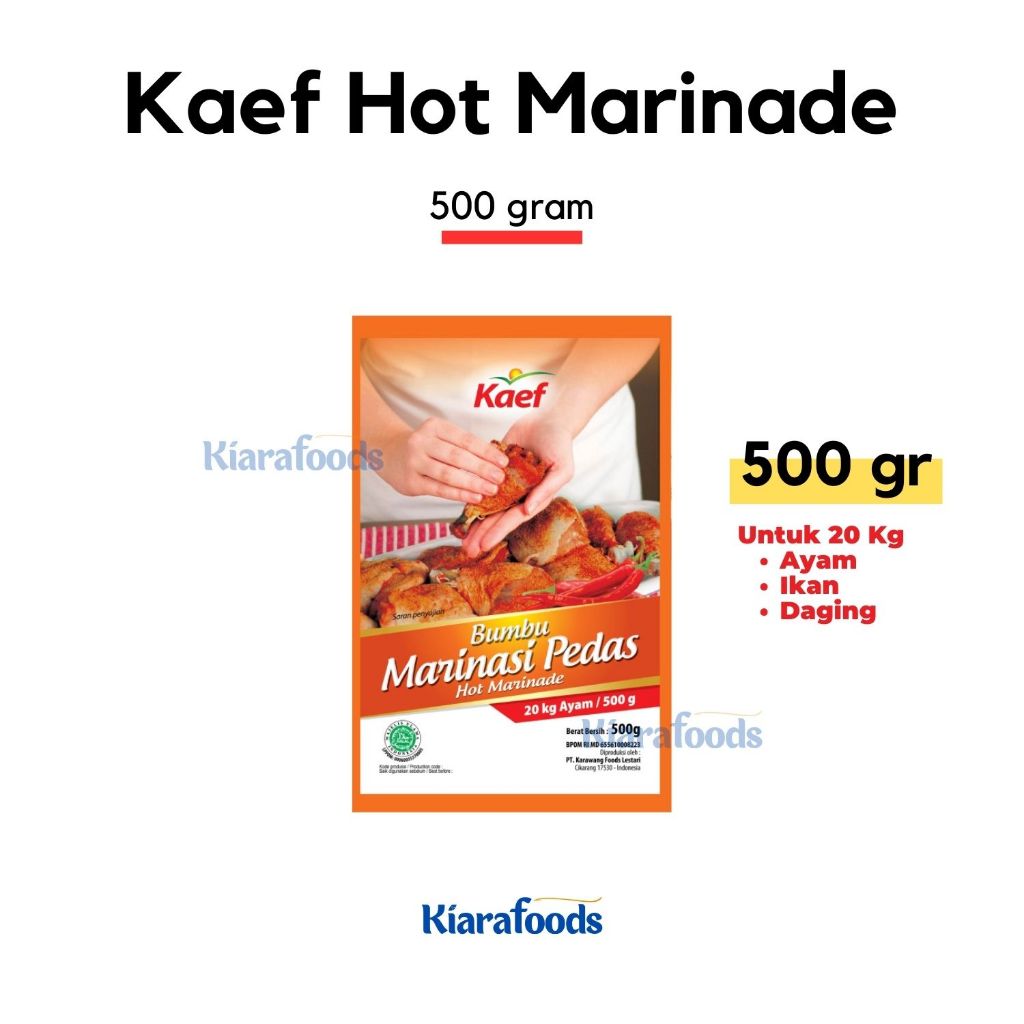 

Hot Marinade KAEF | Bumbu Marinasi Pedas | 500 gram