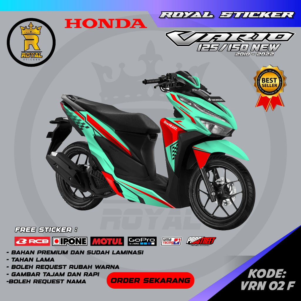 VRN 2-STIKER MOTOR VARIASI DESAIN MOTOR VARIO 125 DAN 150 NEW-STIKER VARIO CUSTOM TAMPILAN MOTOR