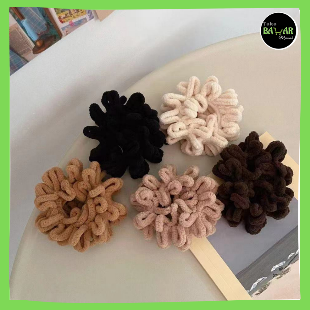 Scrunchie Cendol / Ikat Rambut Scrunchie Model Cendol / Ikat Rambut / Cepolan Hijab / Scrunchie