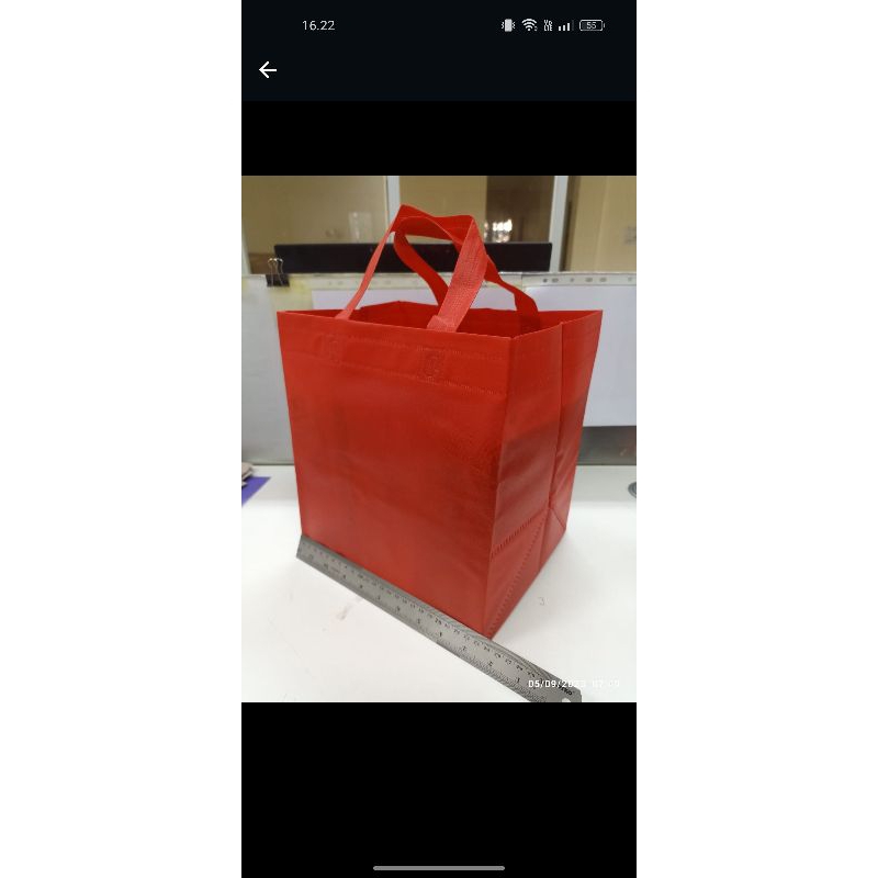 

Goodie Bag tas sablon Tali 20x26