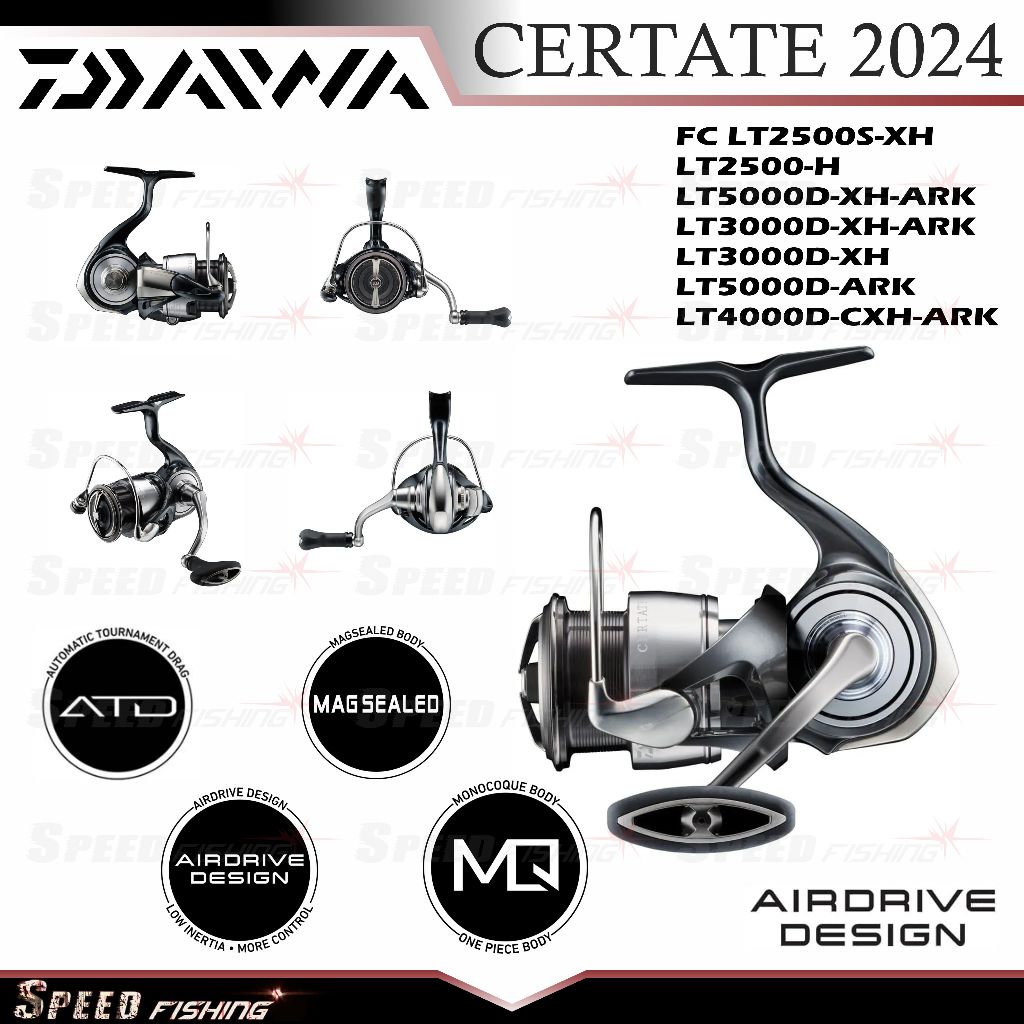 Reel Pancing Daiwa Certate 2024 LT 2500 3000 4000 5000 Global Spinning