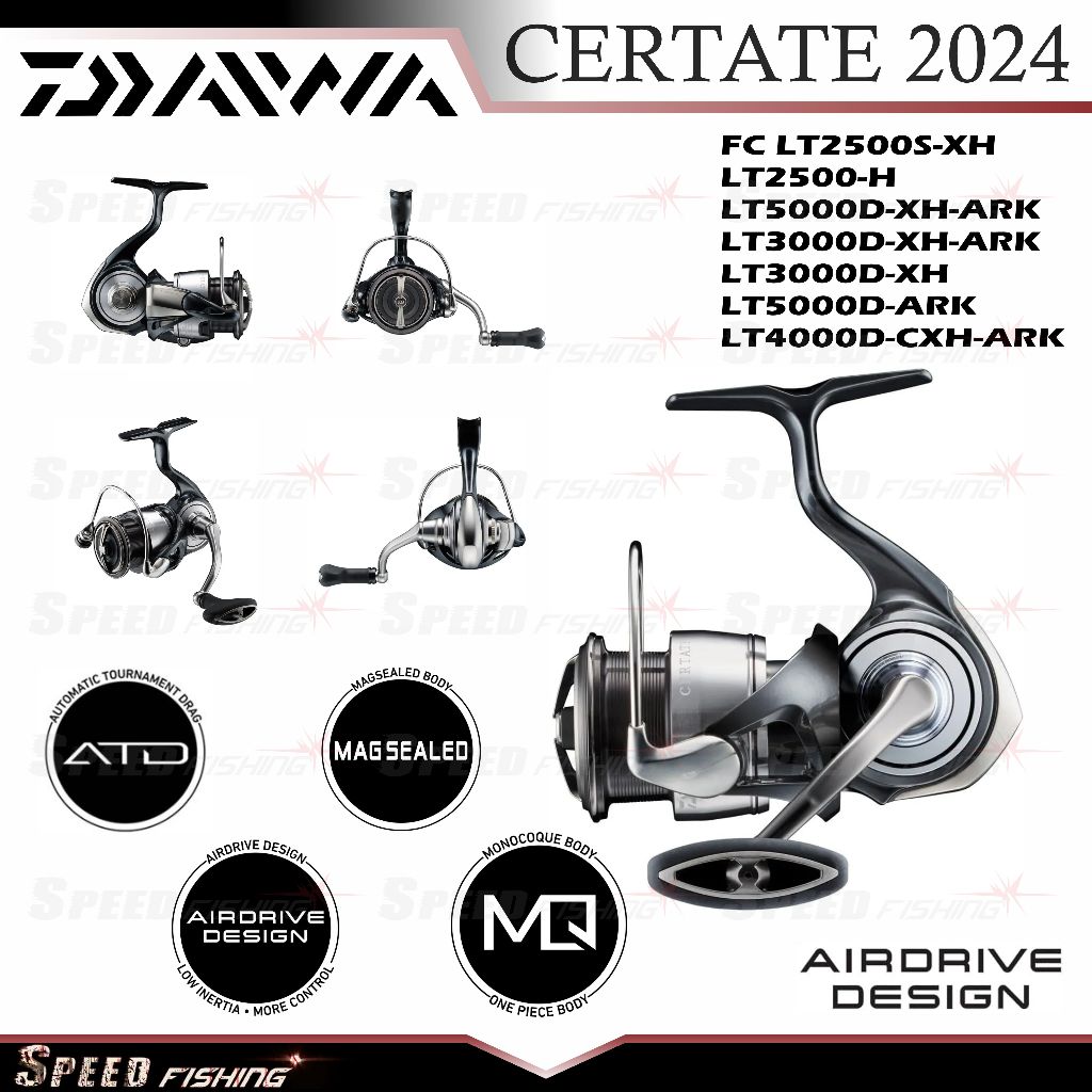 Reel Pancing Daiwa Certate 2024 2500 3000 4000 5000 Spinning