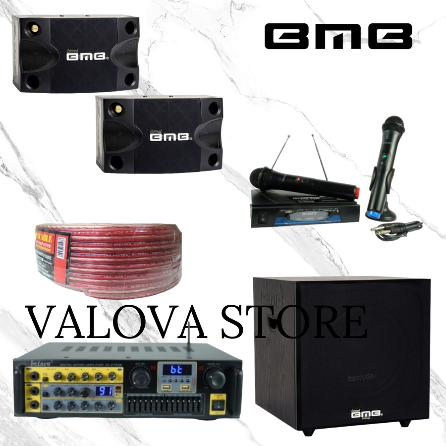 Paket karaoke 8 BMB cs252v + Ampli Betavo ZX2750B + sub BMB SW112SE ORIGINAL BMB