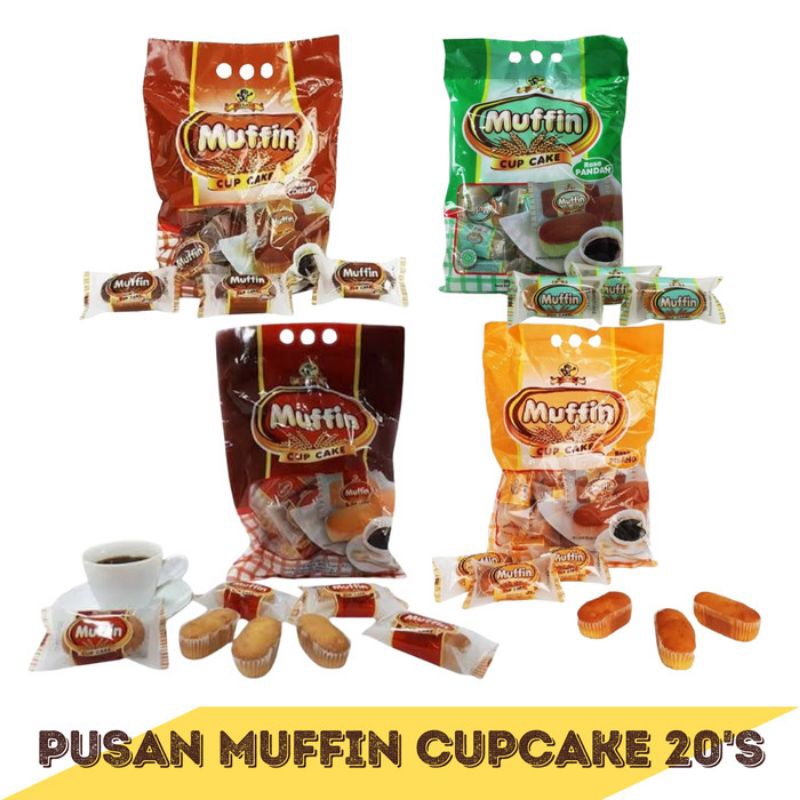 

Pusan Muffin Cupcake isi 20pcs - pandan