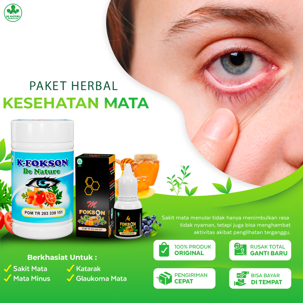 K Fokson M Fokson De Nature Obat Mata Rabun Katarak Silinder Glaukoma Mata Minus