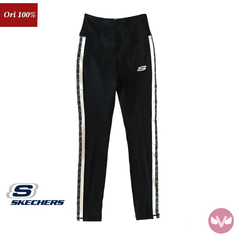 Skechers Celana panjang olahraga Wanita Skechers Original 100% Celana panjang Hitam Wanita Celana Le