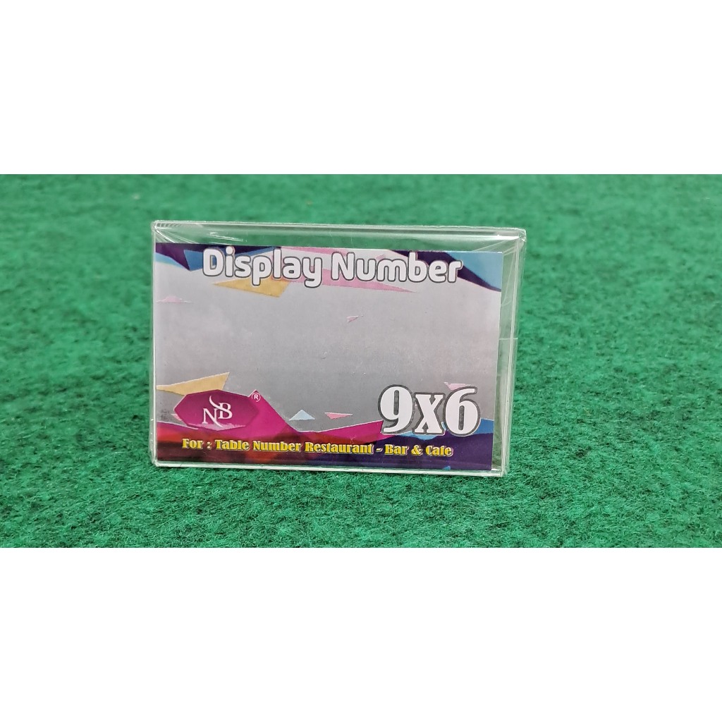 

Display Number/ No Meja Acrylic Segitiga 9x6cm