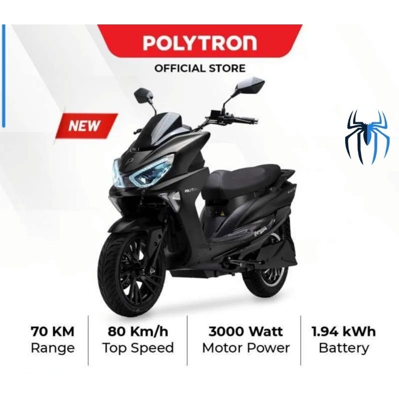 Polytron Fox S Electric Sepeda Motor Listrik - OTR