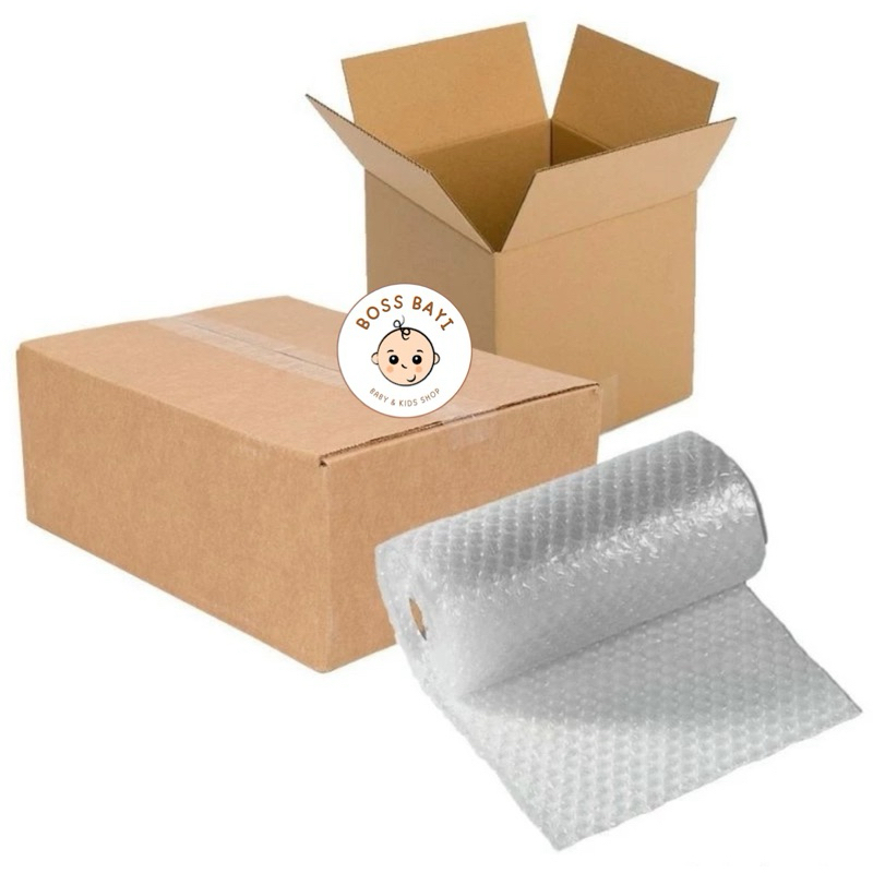 

BOSS BAYI Extra Packing Bubble Wrap + Kardus / Tambahan Pengemasan Aman