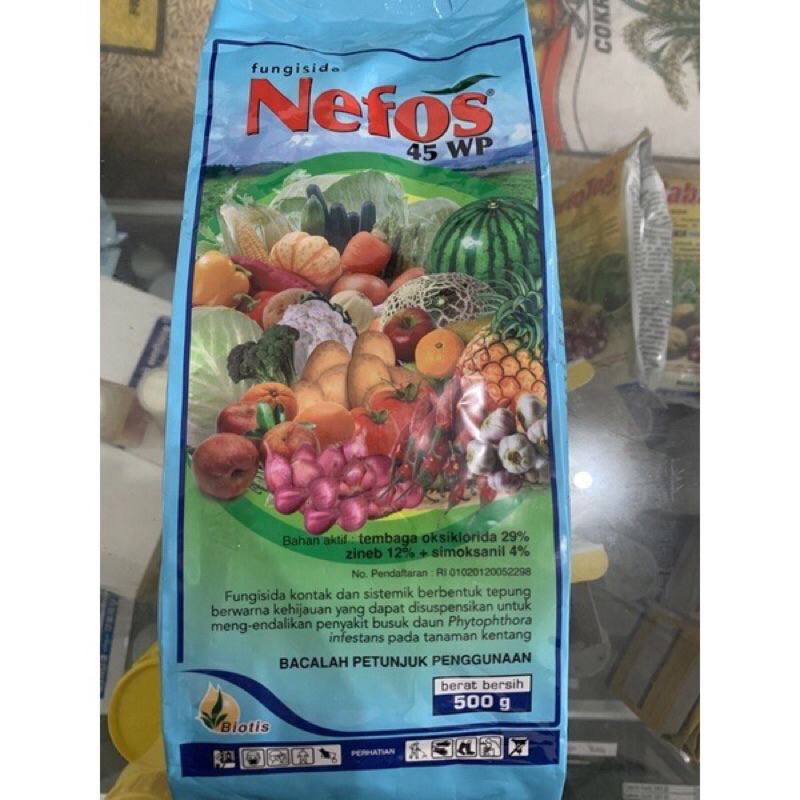 FUNGISIDA NEFOS 45WP 3 bahan aktif