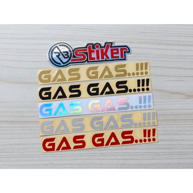 Stiker cutting Gas Gas stiker moto helm murah
