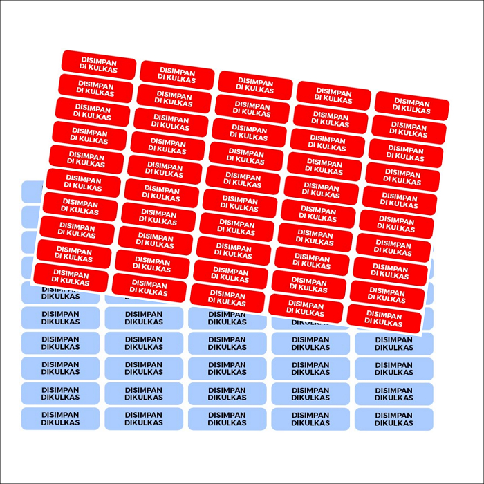 Stiker Label Disimpan Di Kulkas | Stiker Label Penanda Botol Obat
