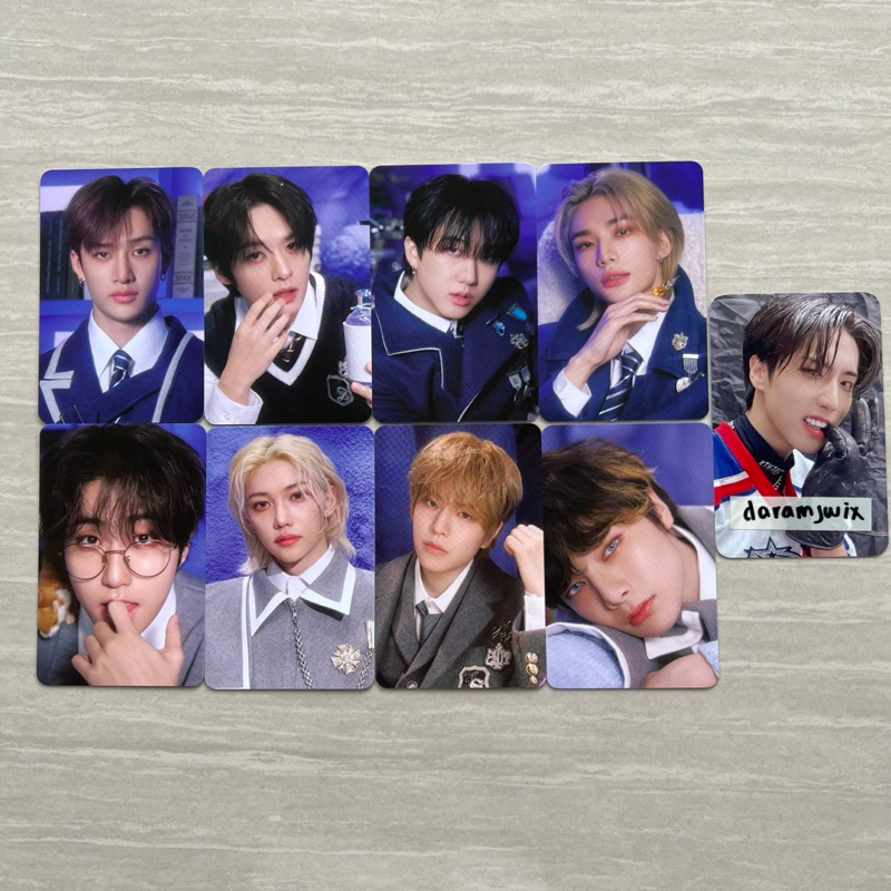 stray kids skz photocard pc md magic school 4th fanmeeting box tape bang chan leeknow changbin hyunj