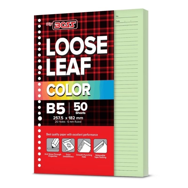 

LOOSE LEAF B5 HIJAU