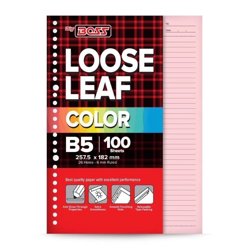 

LOOSE LEAF B5 PINK