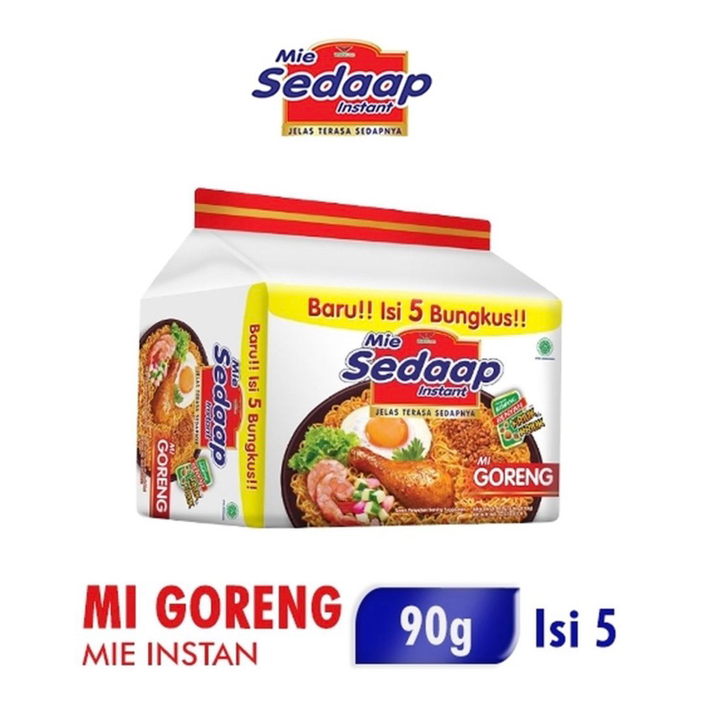 

Sedaap Mie Instan Goreng Isi 5 Bag 90 gr