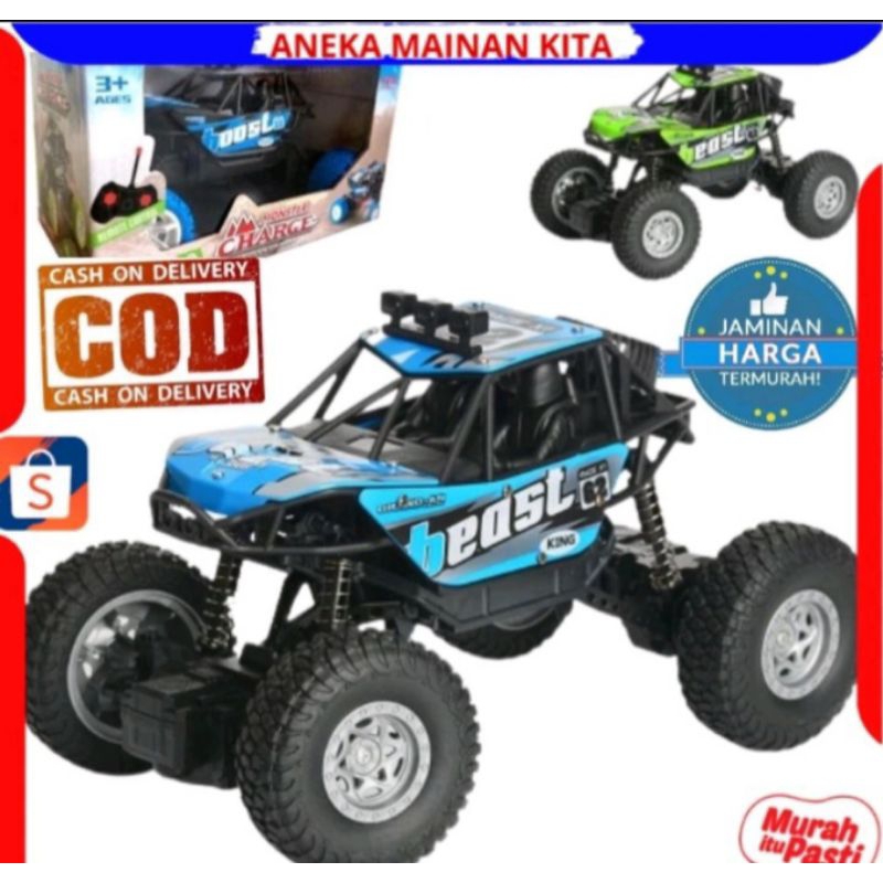mainan mobil remot control jeep monster