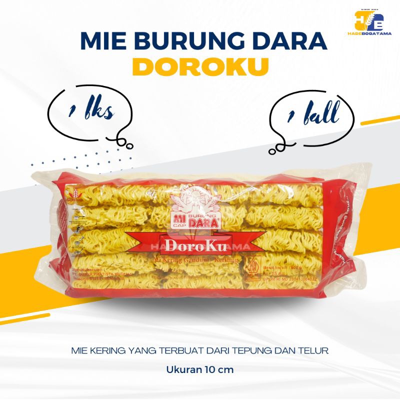 

Mie Doroku / Mie Burung Dara Doroku (BALL) isi 9 pack