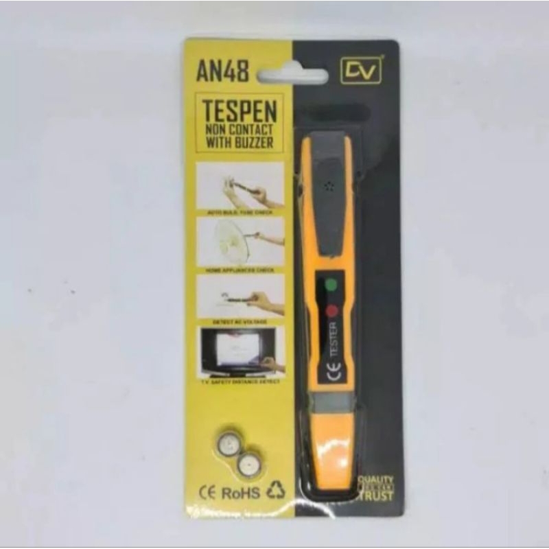 Test Pen Digital AN48 Tespen Bunyi DV / Tespen Non Contact Wuth Buzzer