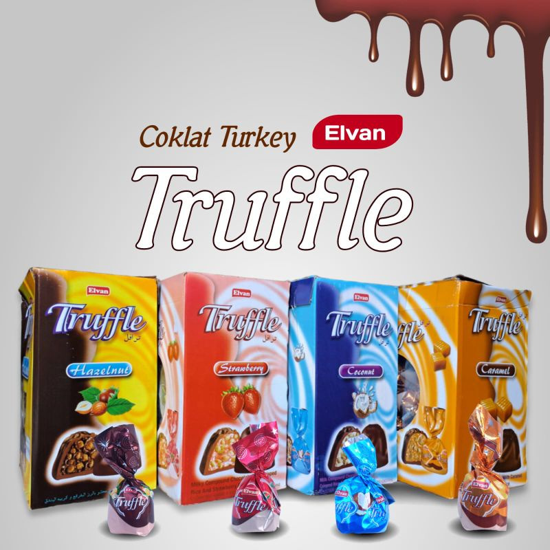 

Coklat Truffle Turki Elvan 1,8kg Box ~ Best Seller - Coconut