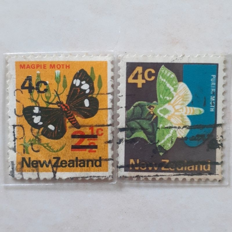 

Perangko New Zealand Definitives (1970-76) Tahun 1970 set 2pcs