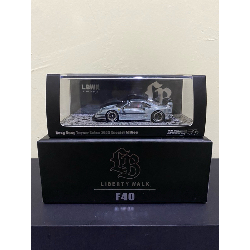 Inno64 LBWK F40 Hong Kong Toycar 2023 Matte Black ( Chase car )