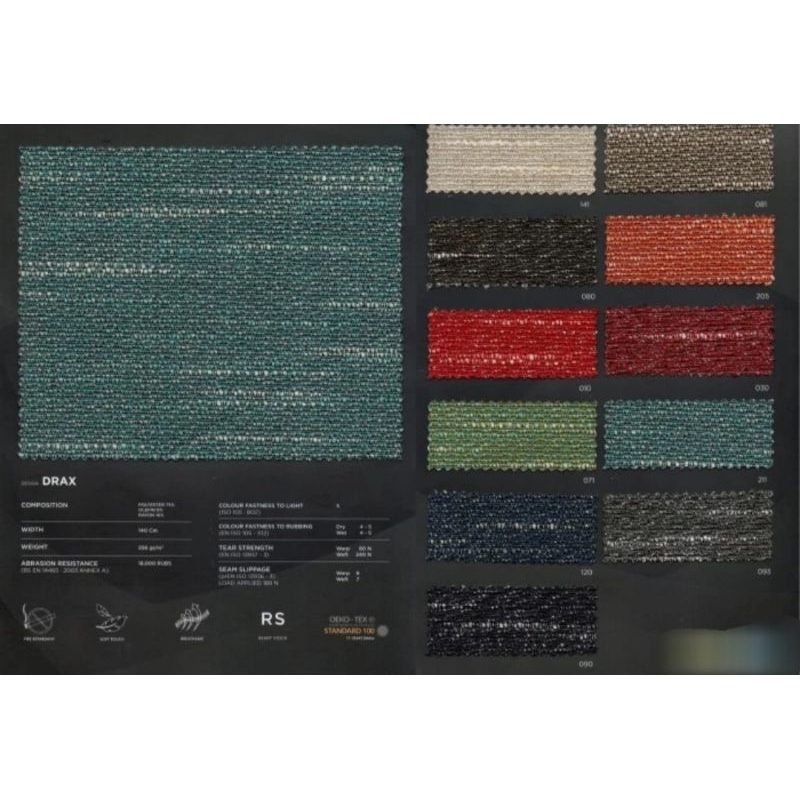 Drax Fabric Kain Upholyster Kain sofa , Jok kursi