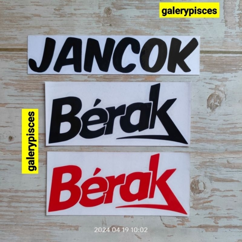 stiker kata kata stiker cutting motor