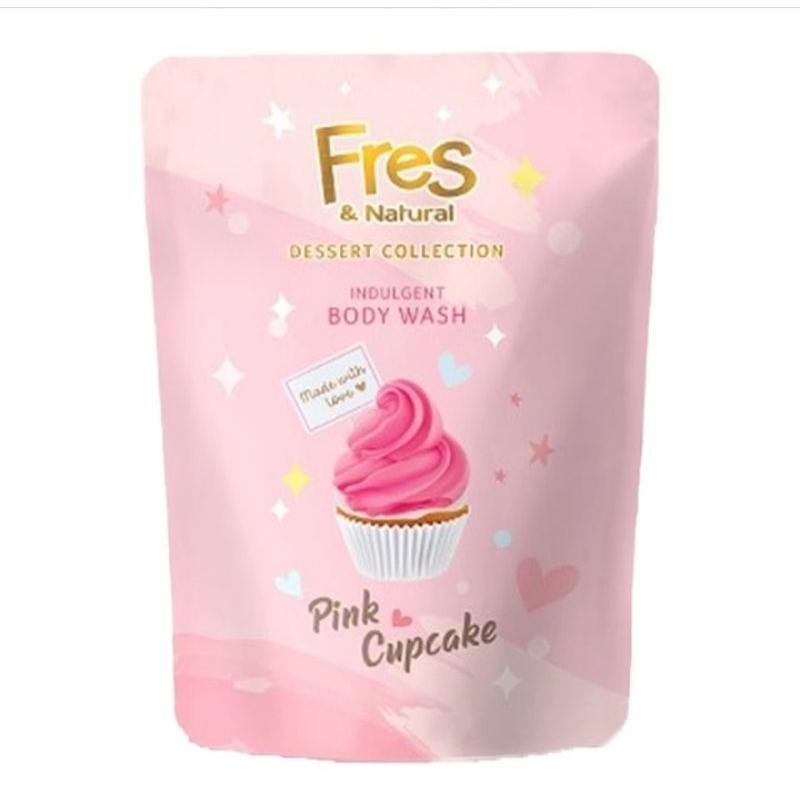 Fres & Natural Sabun Cair Pink Cupcake 400Ml