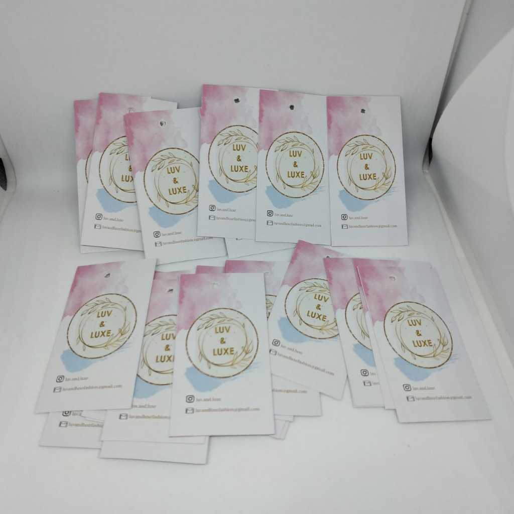 Label Hangtag Baju Hang Tag Baju Hang Tag Custom  HangTag