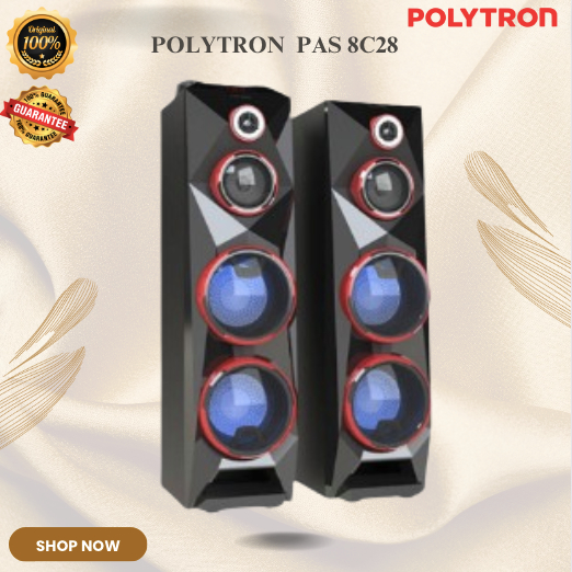 POLYTRON SPEAKER AKTIF PAS 8C28 SPEAKER POLYTRON/PAS8C28/USB XBR BLUETOOTH/GARANSI RESMI