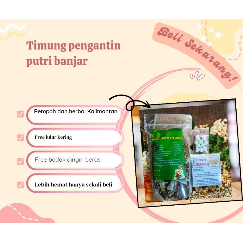 Timung Tangas rempah pengantin khas Banjarmasin Dayak Kalimantan