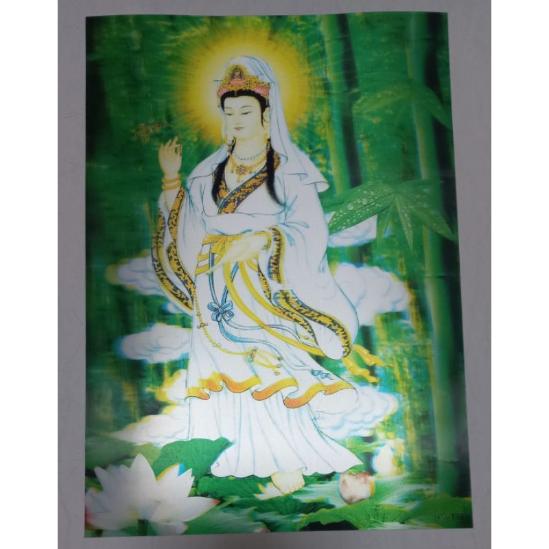 Hiasan dinding 3D - Dewi Kwan Im.