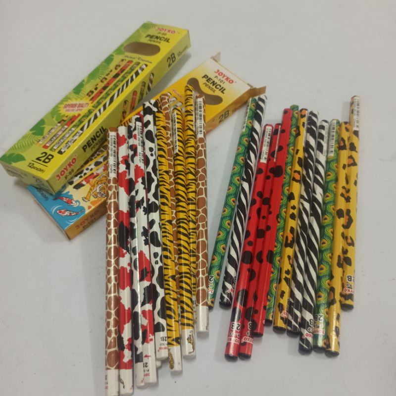Pensil 2B Joyko Karakter / Pensil Kayu 2B Hitam