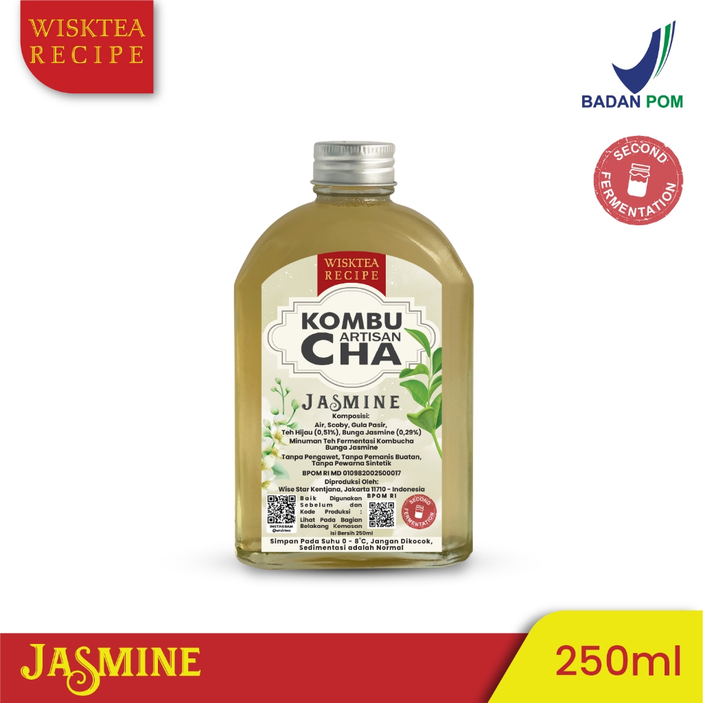 

Wisk Tea KOMBUCHA JASMINE (BUNGA MELATI) 250ml