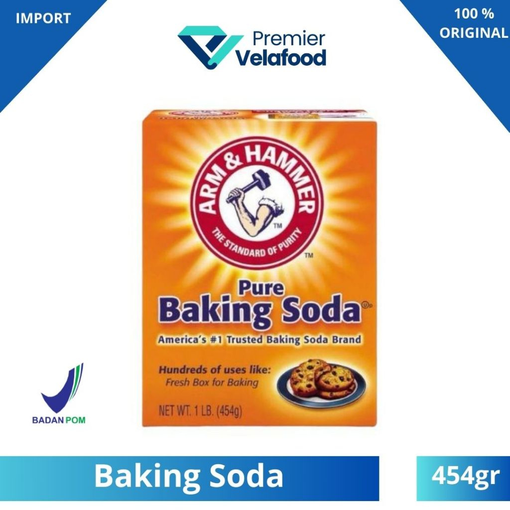 

[HALAL] BAKING SODA ASLI USA MERK ARM & HAMMER 454gr