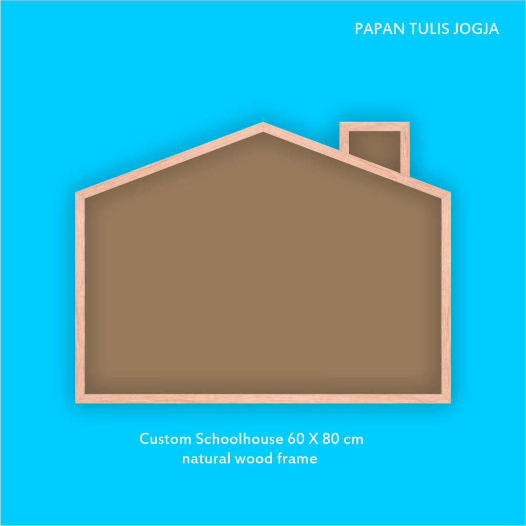 

Papan tulis - Color Magnetic Board (Schoolhouse) List Kayu - Cerobong Asap Chimney 80 x T: 60 cm