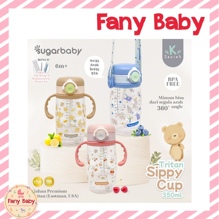 SUGAR BABY TRITAN SIPPY CUP K-SERIES 350ML / TSCK350