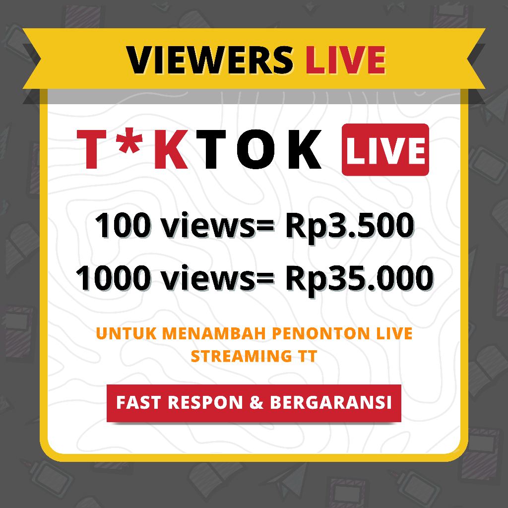 Alat Streaming View Penambah Views Viewer Live TIKTOK - Tambah Mata Penonton Live