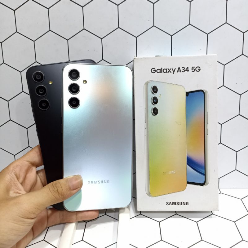 SAMSUNG A34 5G 8/256GB 8/128GB HP SECOND FULLSET