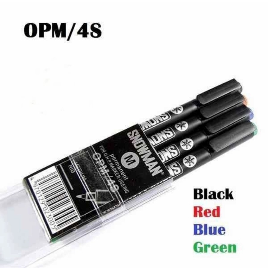 

Snowman Spidol Permanent OHP OPM 4S Medium Nip