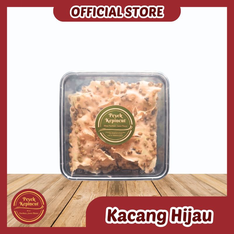 

Peyek Kepincut | Rempeyek Kacang Hijau (Ukuran Large) | Oleh-Oleh Khas Pacitan