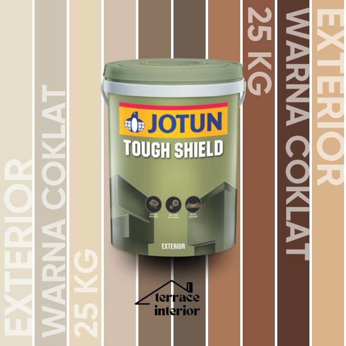 Cat Tembok Tough Shield Jotun warna Coklat 25 kg