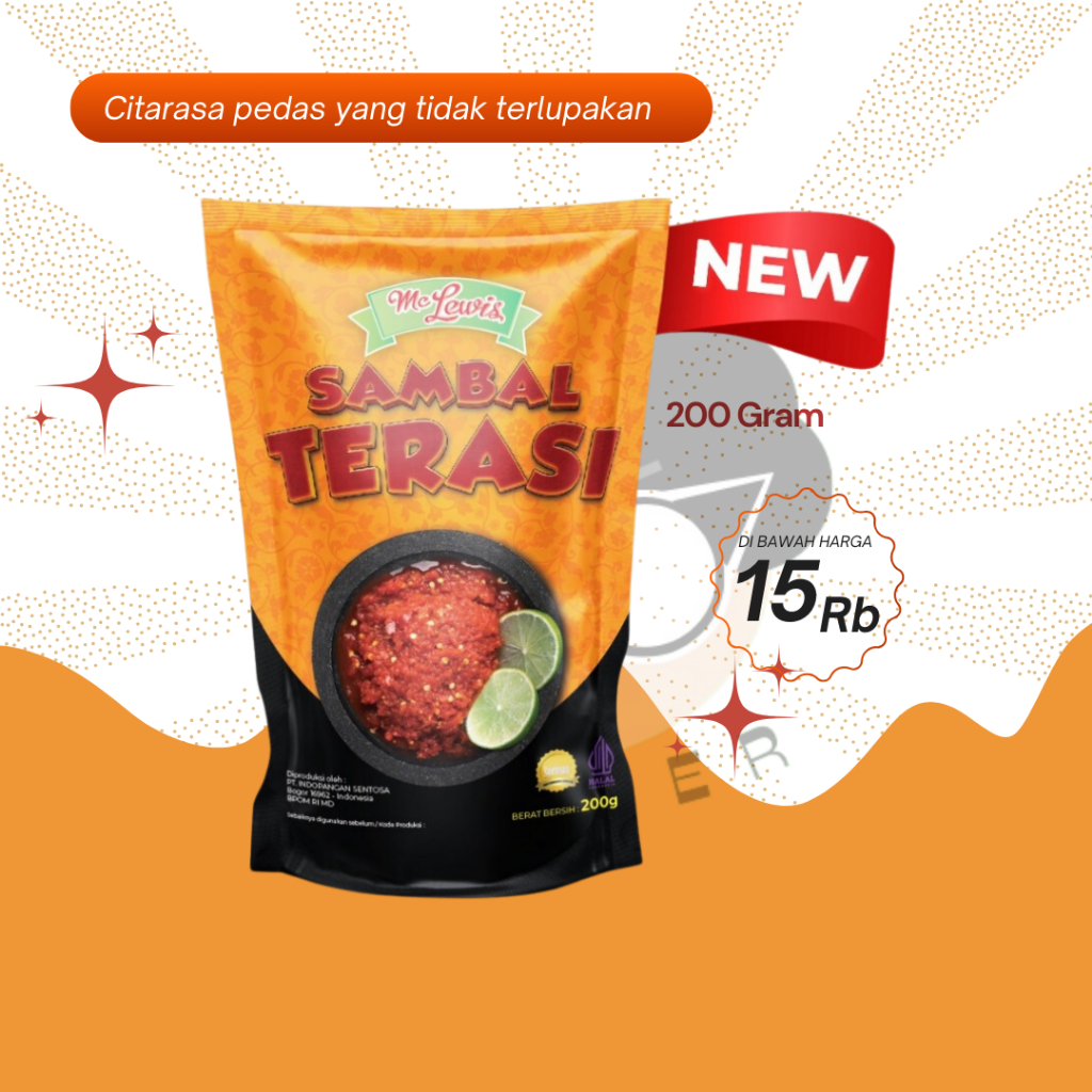 

Mc Lewis Sambal Terasi Pouch 200gr