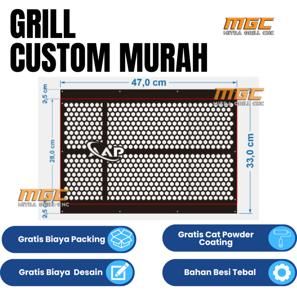 Ram speaker besi KWALITAS IMPORT Grill Box Speaker - GRATIS DESAIN